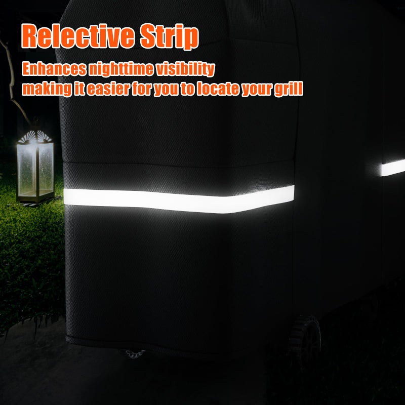 Grisun Grill Cover for Pit Boss Austin XL, Rancher XL, 1000/1100/1150 Series - 1000C, 1000D3, 1000SC, 1000SC2, 1000SQ,1000T4, 1100 Pro, 1150 Pro, 600D Anti-Fade Waterproof Pellet Grill Cover - Image 5